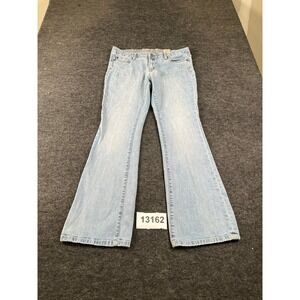Converse One Star Bootcut Jeans Womens 12 Blue Denim Cotton Stretch Light Wash